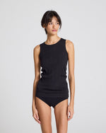 Gai + Lisva ALBERTE Cotton Sleeveless Top - Black