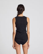 Gai + Lisva ALBERTE Cotton Sleeveless Top - Black