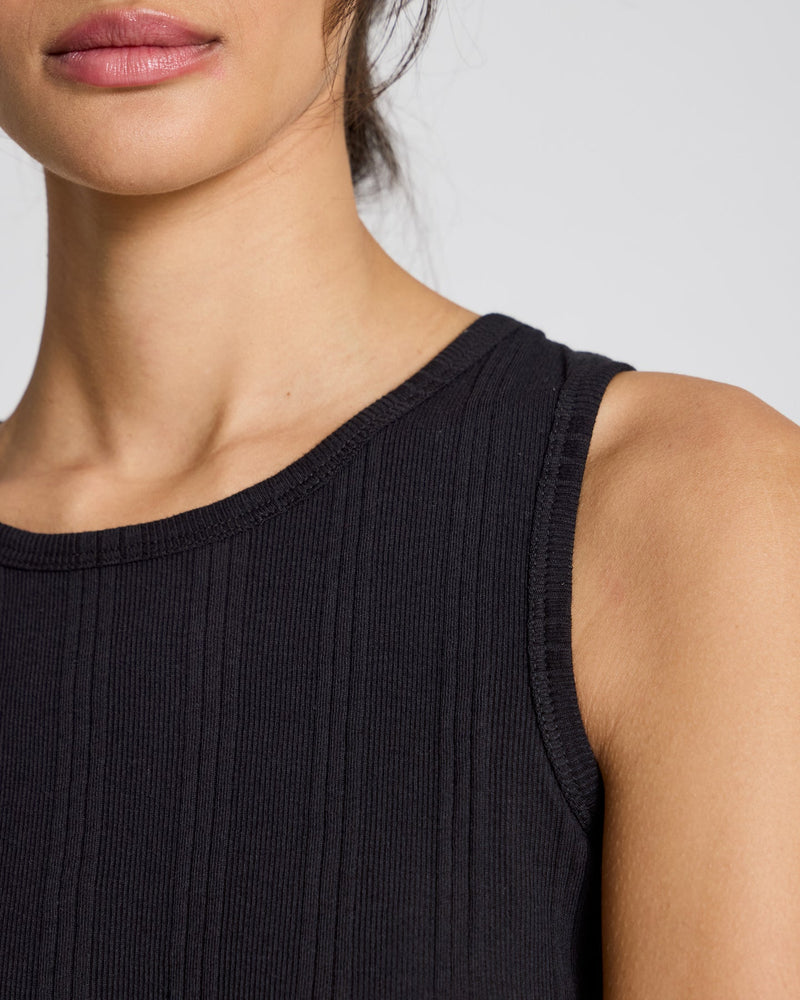 Gai + Lisva ALBERTE Cotton Sleeveless Top - Black