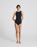 Gai + Lisva ALBERTE Cotton Sleeveless Top - Black