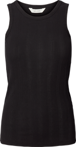 Gai + Lisva ALBERTE Cotton Sleeveless Top - Black