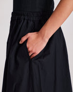 Gai + Lisva ASTRID Long Skir Poplin - Black