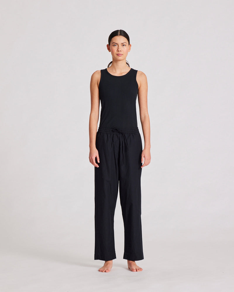 Gai + Lisva ASTRID Pant Poplin - Black