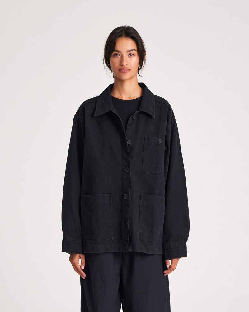 Gai + Lisva ELLIE Work Wear Jacket - Black