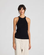 Gai + Lisva LULU KNIT TOP GOTS - BLACK