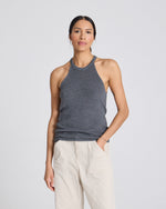 Gai + Lisva LULU KNIT TOP GOTS - DARK GREY