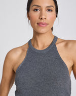 Gai + Lisva LULU KNIT TOP GOTS - DARK GREY
