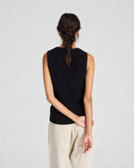 Gai + Lisva SOFIE KNIT TANK GOTS - BLACK