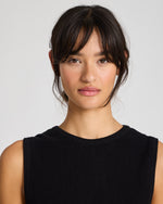 Gai + Lisva SOFIE KNIT TANK GOTS - BLACK
