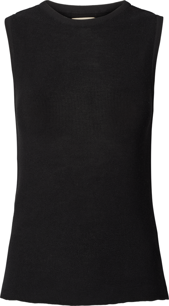 Gai + Lisva SOFIE KNIT TANK GOTS - BLACK