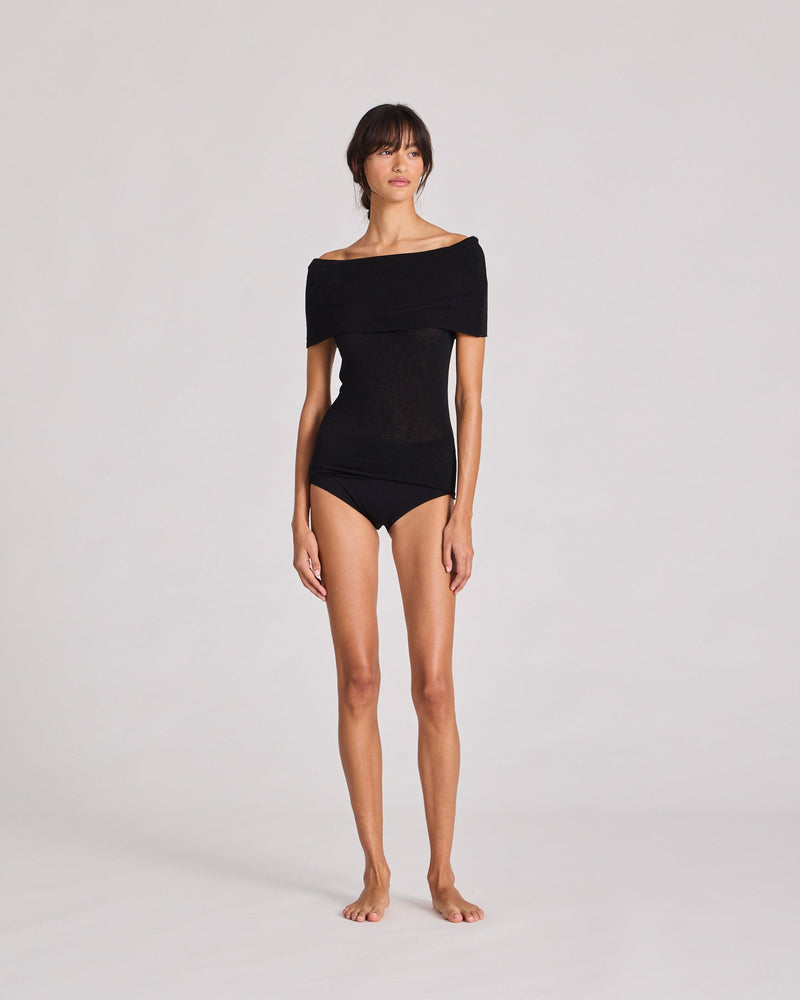 Gai + Lisva ALLY Wool Top - Black