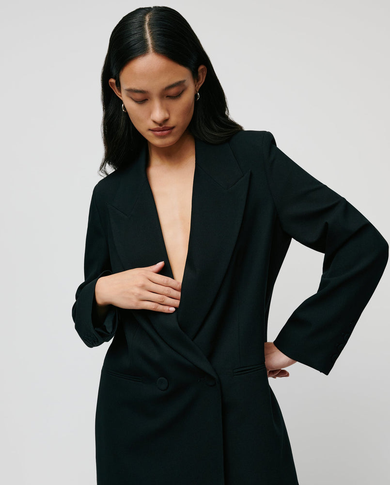 IVY OAK Jil Tuxedo Blazer - Black