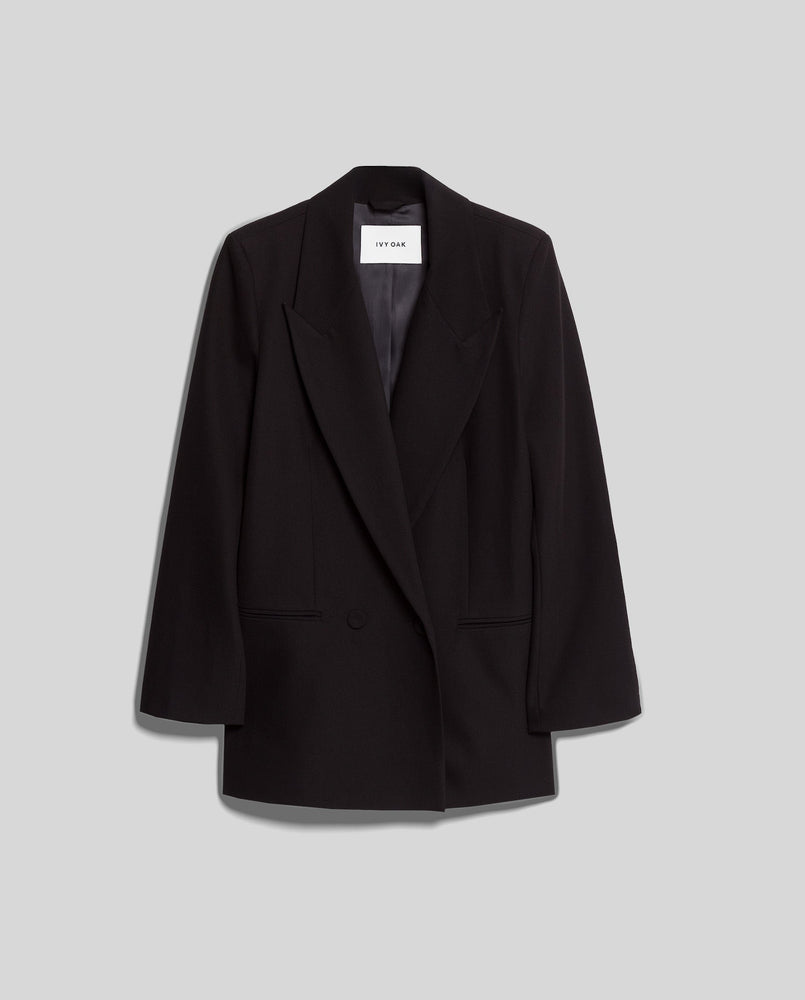 IVY OAK Jil Tuxedo Blazer - Black