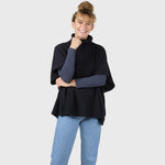 Klitmöller Collective Alba knit poncho - Black