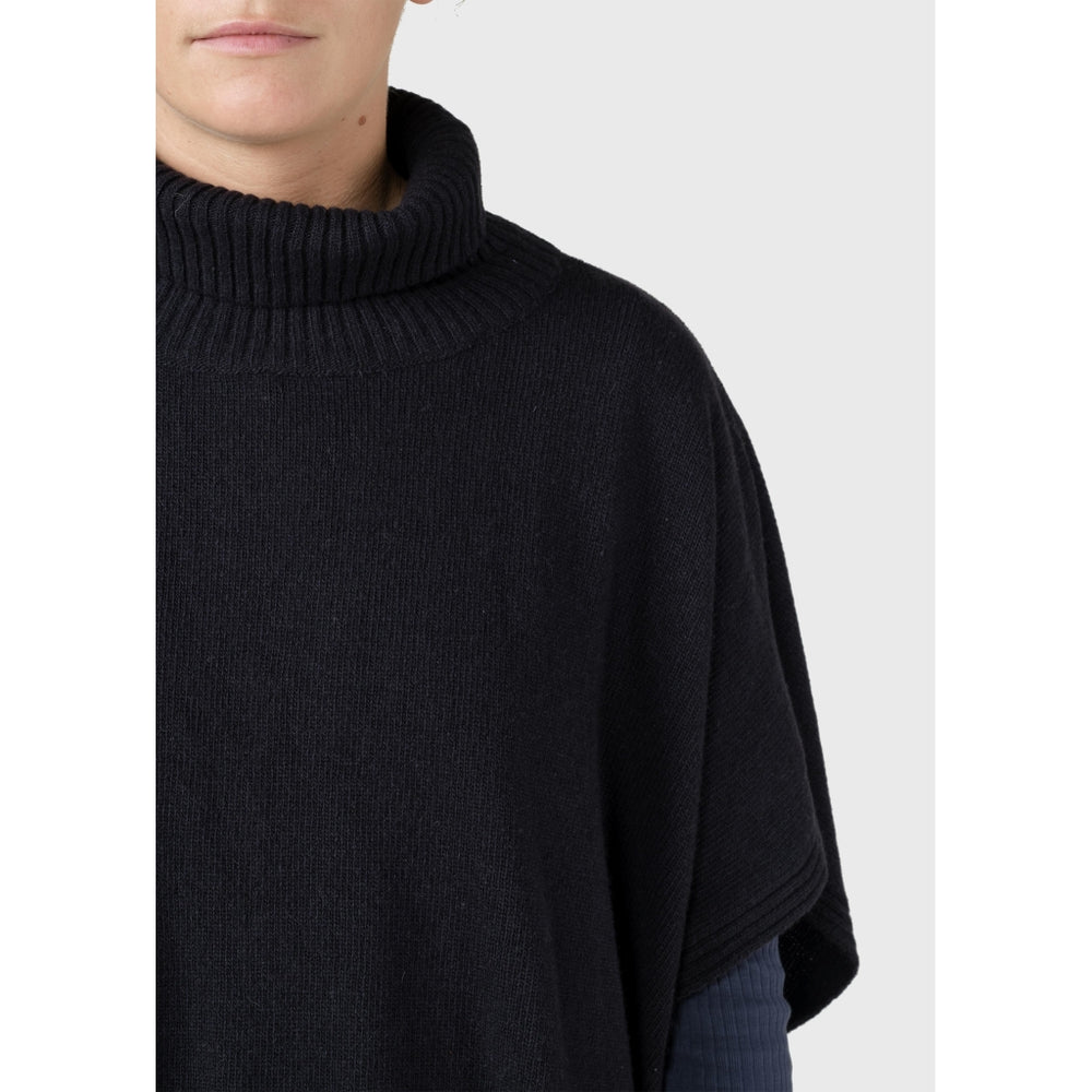 Klitmöller Collective Alba knit poncho - Black