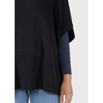 Klitmöller Collective Alba knit poncho - Black