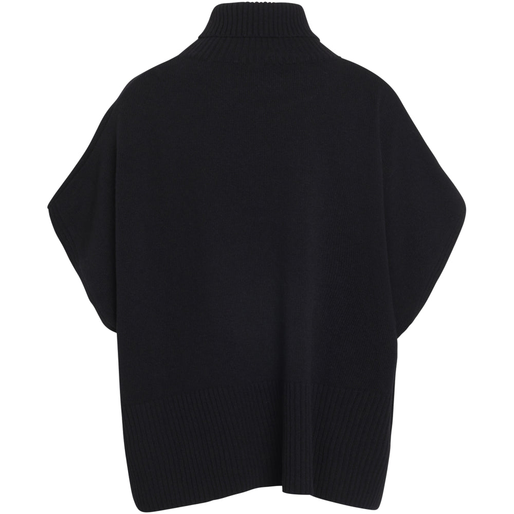 Klitmöller Collective Alba knit poncho - Black