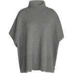 Klitmöller Collective Alba knit poncho - Light grey