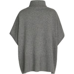 Klitmöller Collective Alba knit poncho - Light grey