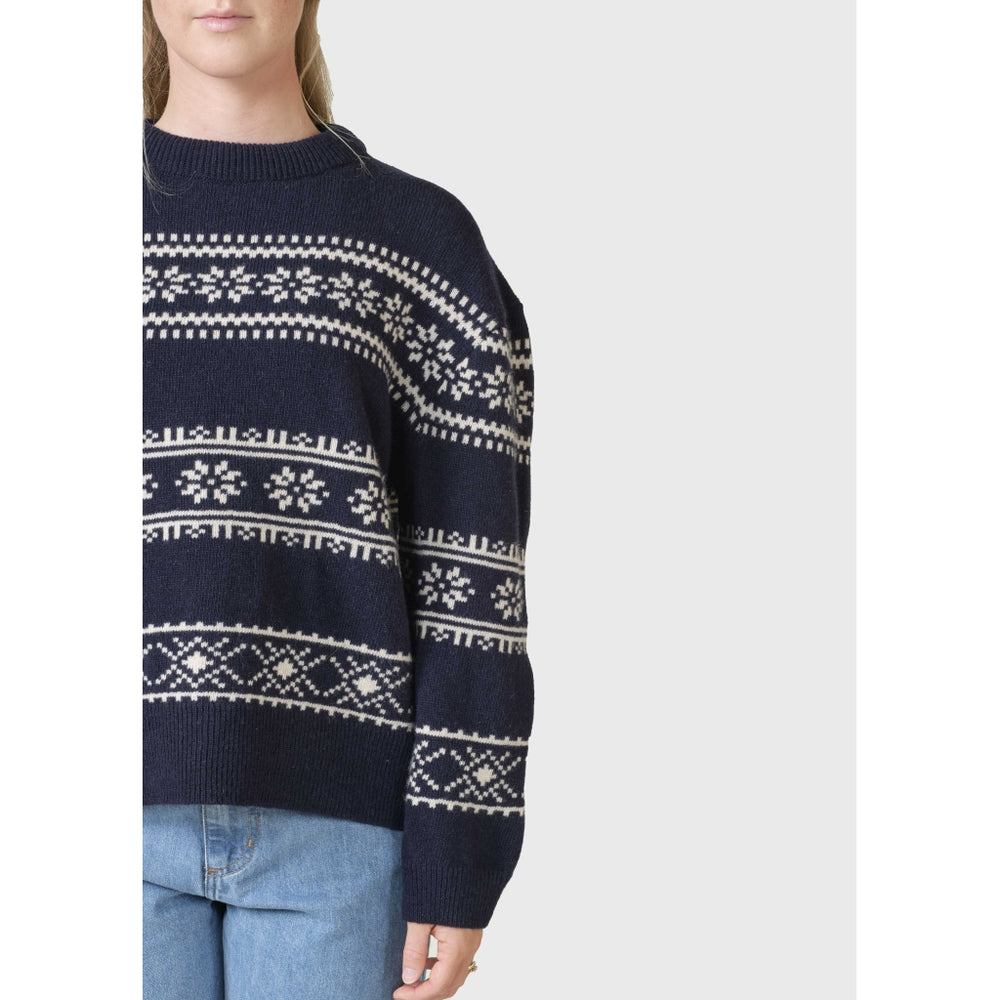 Klitmöller Collective Jette knit - Navy/Pastel sand