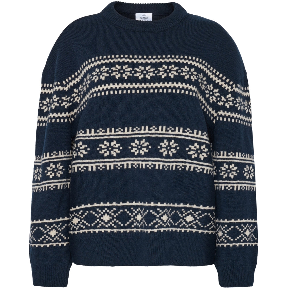 Klitmöller Collective Jette knit - Navy/Pastel sand