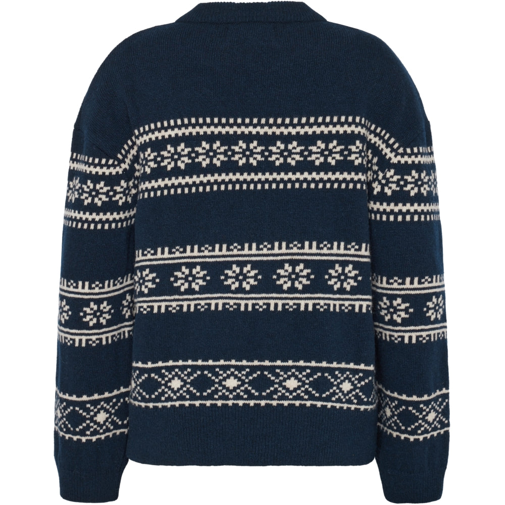 Klitmöller Collective Jette knit - Navy/Pastel sand