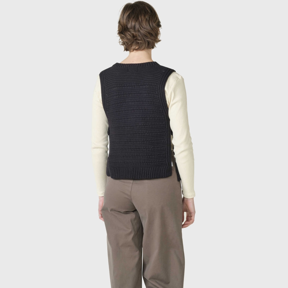 Klitmöller Collective Madison knit vest - Black