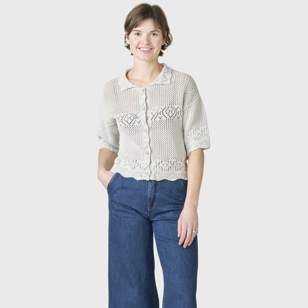 Klitmöller Collective Penelope crochet top - Cream