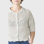 Klitmöller Collective Penelope crochet top - Cream