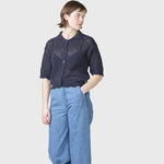 Klitmöller Collective Penelope crochet top - Navy