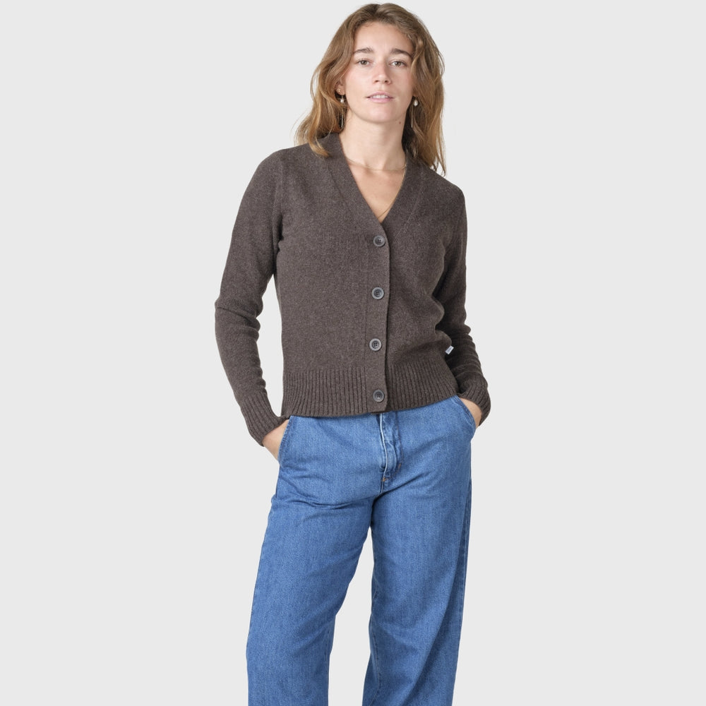 Klitmöller Collective Wilma knit cardigan - Taupe
