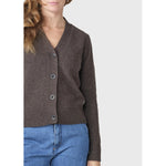 Klitmöller Collective Wilma knit cardigan - Taupe
