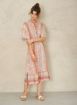 M.A.B.E. Cass midi dress - Coral