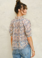 M.A.B.E. Cass printed top - Navy