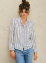 M.A.B.E. Chrissie top - Patterned Stripe