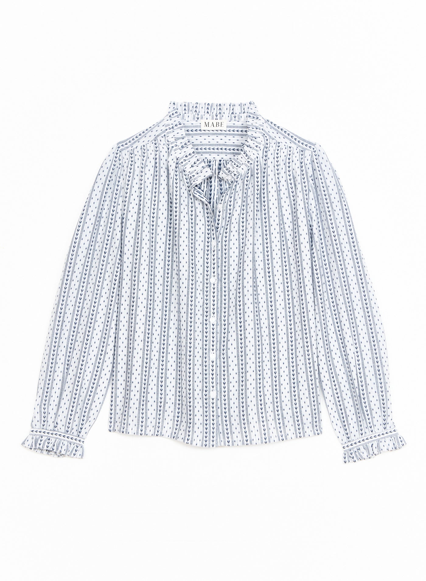 M.A.B.E. Chrissie top - Patterned Stripe – Peony Rouge