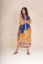 One Hundred Stars Carnival raglan dress - Cobalt blue