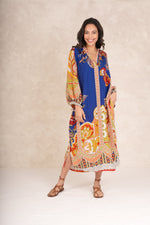 One Hundred Stars Carnival raglan dress - Cobalt blue