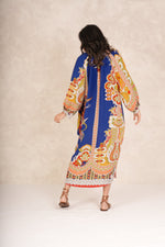 One Hundred Stars Carnival raglan dress - Cobalt blue