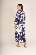 One Hundred Stars Giant willow raglan dress - Blue/White