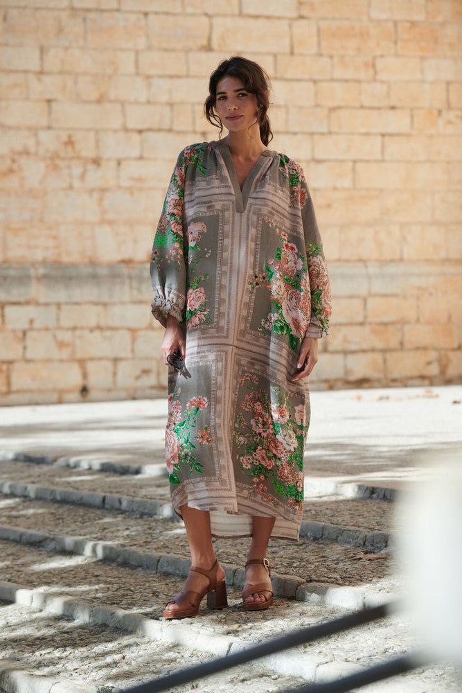 One Hundred Stars Neon rose raglan dress - Beige