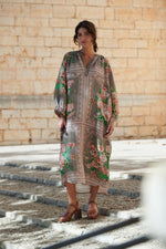 One Hundred Stars Neon rose raglan dress - Beige