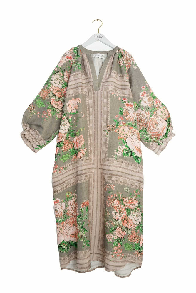 One Hundred Stars Neon rose raglan dress - Beige