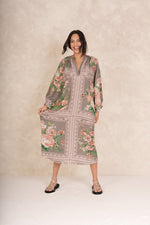 One Hundred Stars Neon rose raglan dress - Beige