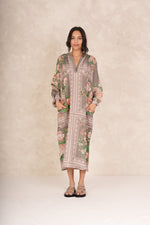 One Hundred Stars Neon rose raglan dress - Beige