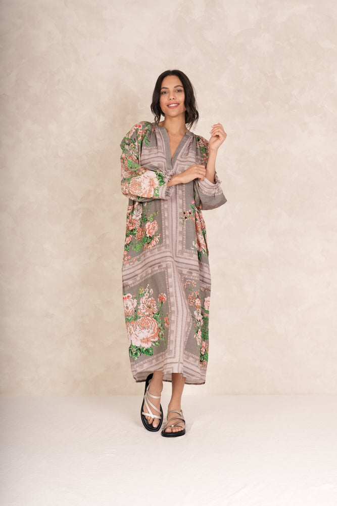 One Hundred Stars Neon rose raglan dress - Beige