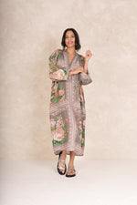 One Hundred Stars Neon rose raglan dress - Beige
