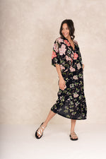 One Hundred Stars Trailing blossom rachel dress - Black