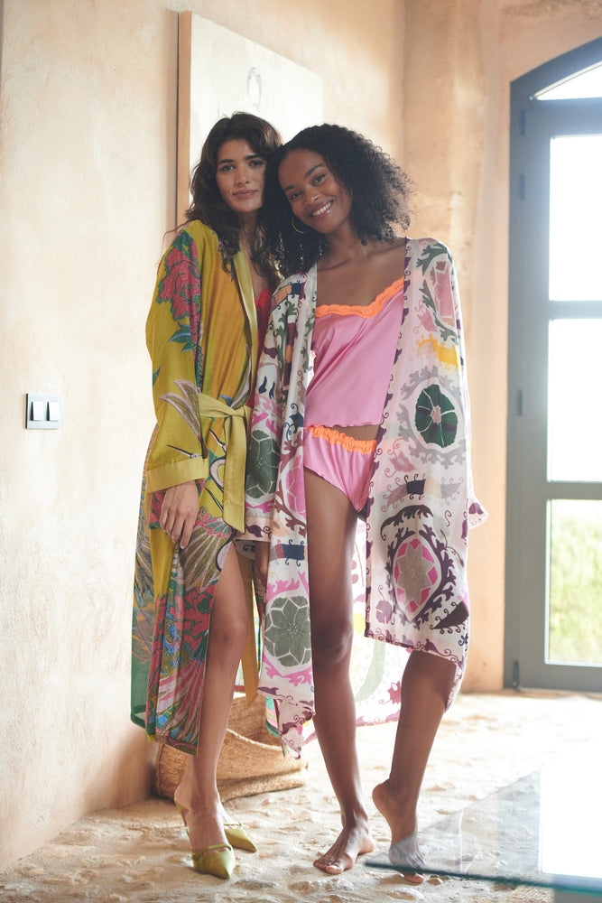 One Hundred Stars Susani grande kimono - Pink