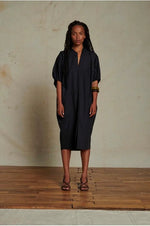 Soeur ALGER DRESS cotton poplin maxi dress black